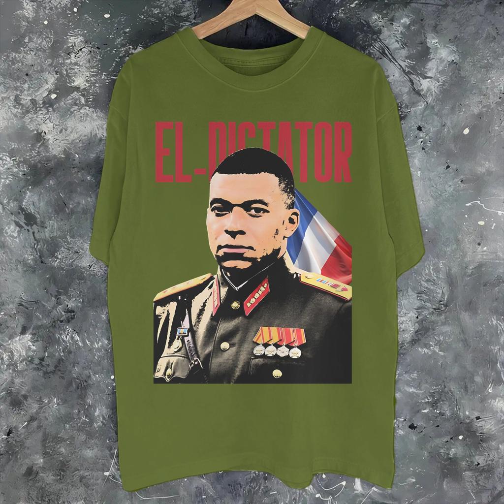 Kylian Mbappe Il Dittatore Merch T-shirt Unisex Cotone Maglietta Grafica T-shirt Abbigliamento