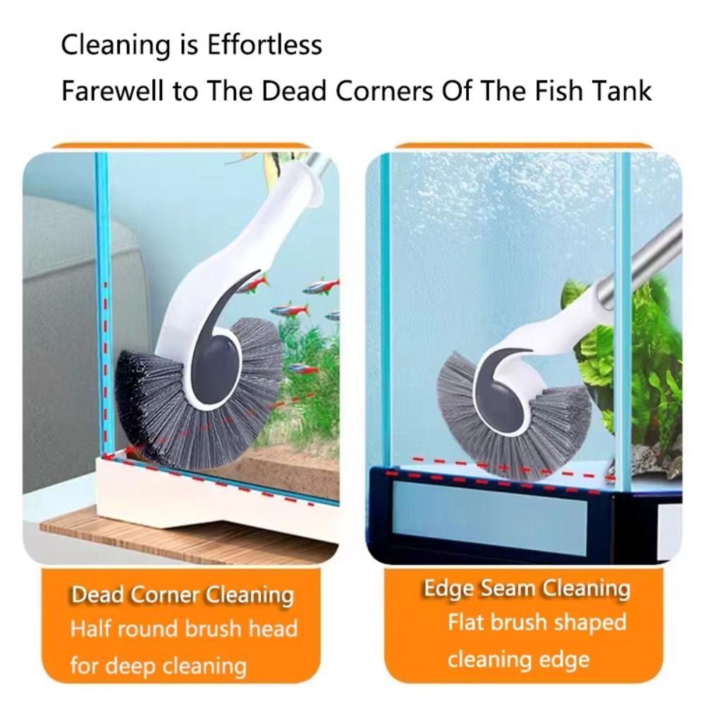 Clean Fish Tank Brush Dlouhá rukojeť Haima Brush Odolný nástroj na odstraňování řas
