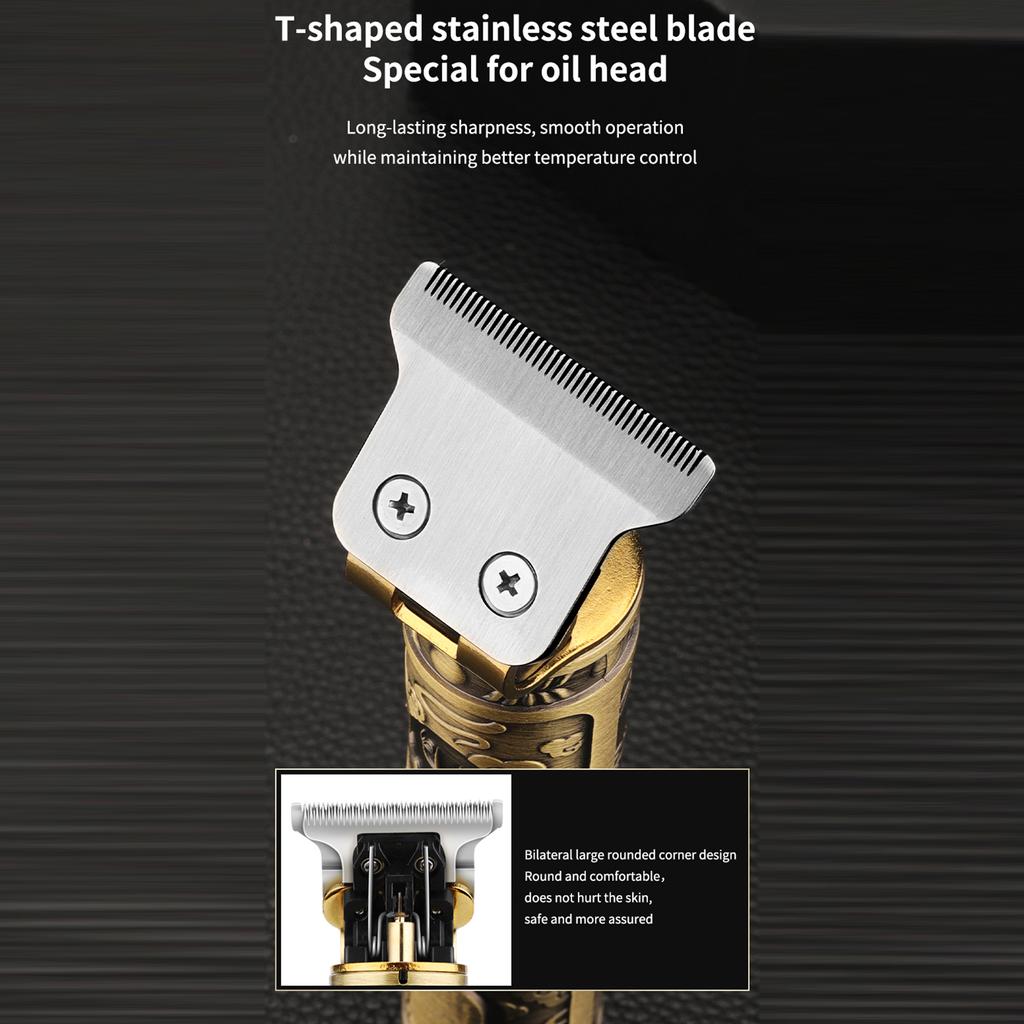 USB Re able Hair Clipper, Wireless Hair Trimmer, Electric Haircut Set with 4 Combs, Modern Haircut