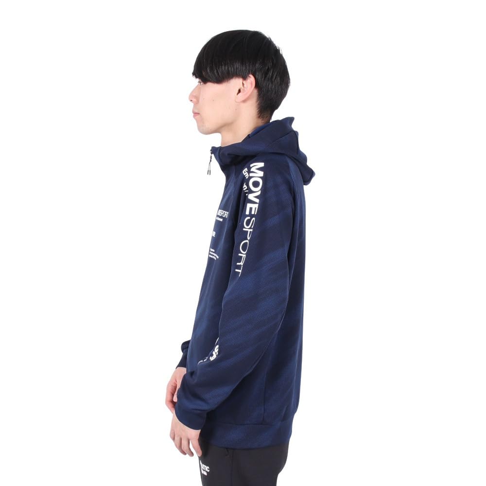 Descente SUNSCREEN All Over Pattern Graphic Jersey Full Zip Hoodie Cooling Function Stretch Jersey [Move Sports] Jersey/Cross Men's NV00(ST5SJG10M)