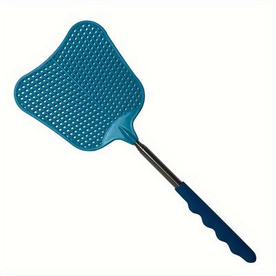 1pc, Telescopic Fly Swatter, Heavy-Duty, Durable Plastic with Stainless Steel Handle, Extendable for Indoor, Outdoor, and Classroom Pest Control
