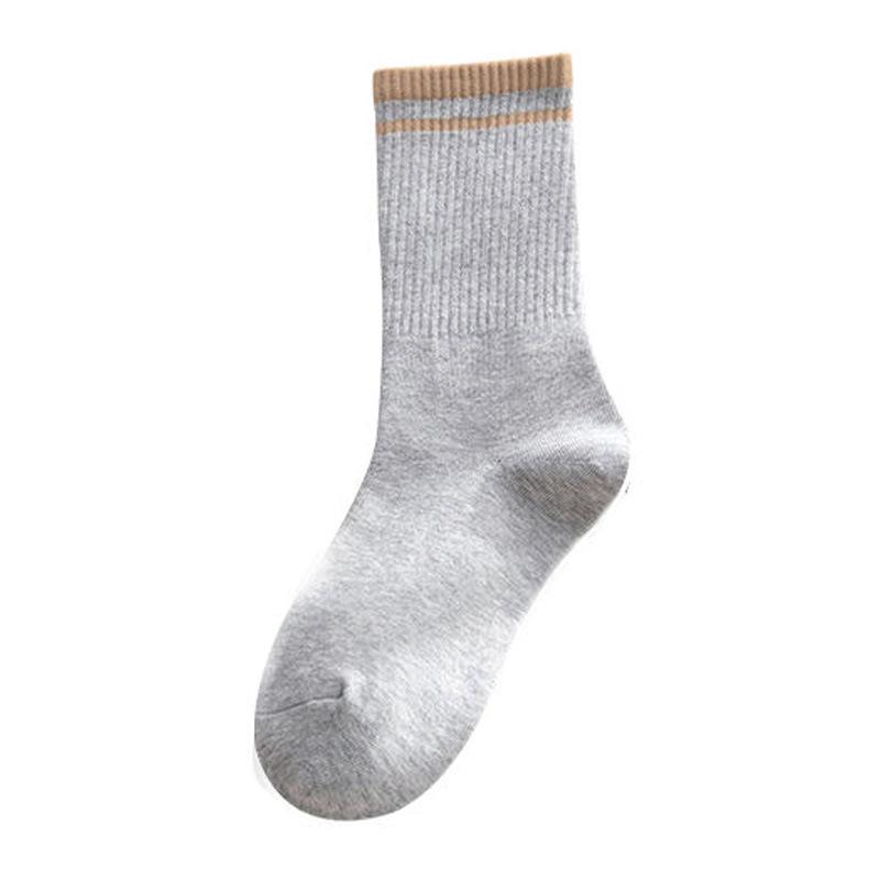 Socks Women'S Mid-Tube Cotton Socks Men'S Trendy Couple High-Waisted Sports Stockings Women'S