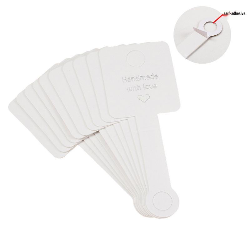 Kraft Paper Jewelry Card for Earrings and Necklaces - 2.5x3.5cm