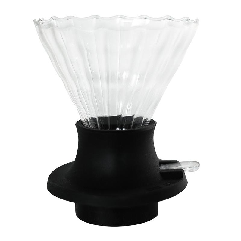Adjustable Glass Coffee Dripper Filter Cup Home Immersion Coffee Dripper and Filters Glass Hand-brewed Conical Coffee Maker Cup