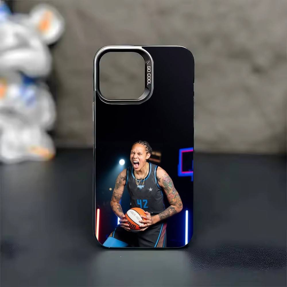 

B-Brittney Griner 42 Phone Case For iPhone 17 16 15 14 13 12 11 Pro Max Plus Silver candy Matte Cover iPhone14