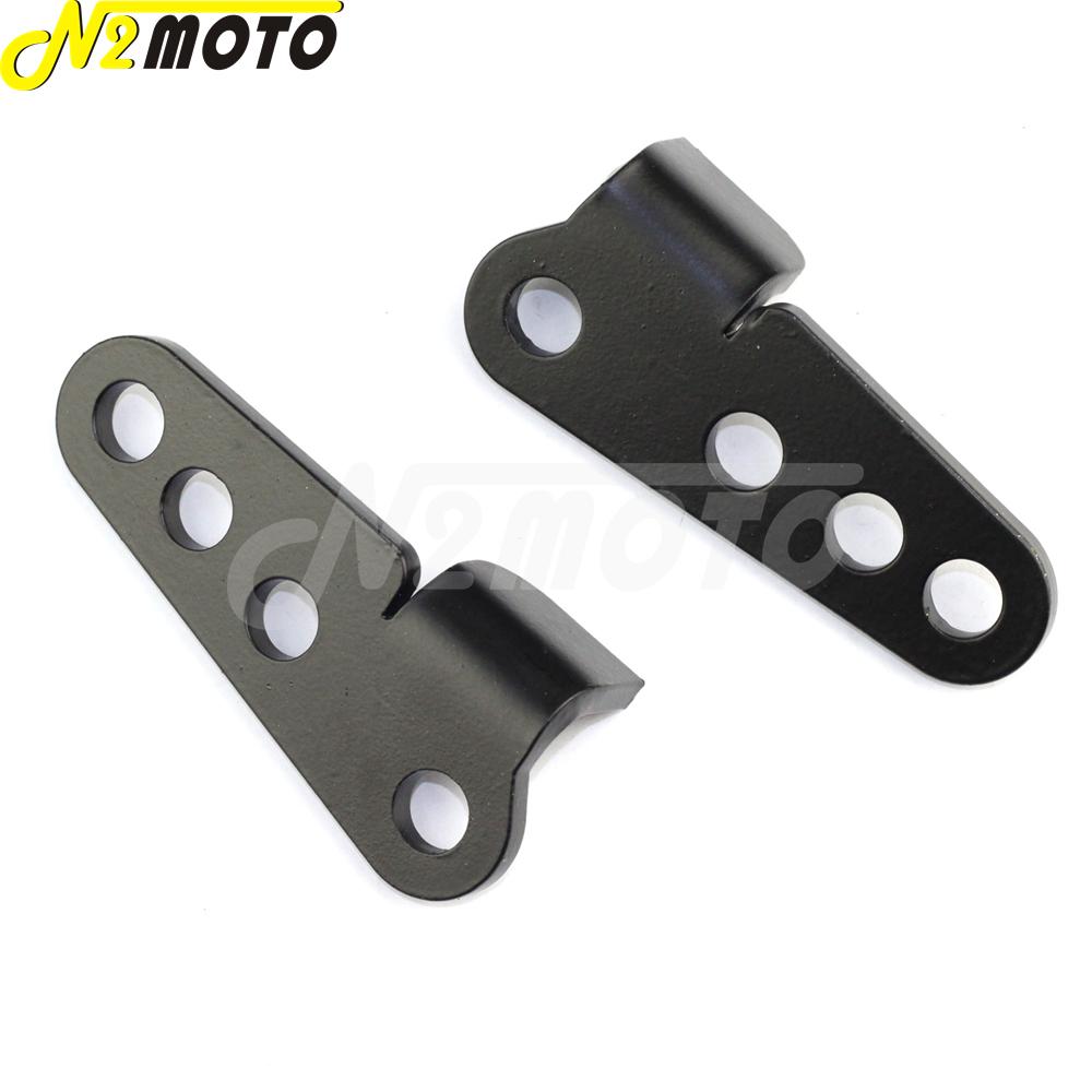 Black 1-3" Motorcycle Adjustable Lowering Kit Passenger Rear Shock Mount For Harley Touring Electra Road Street Glide 2002-2012