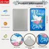 1pc Retro Peace on Earth Dove Roses Tin Sign, Christian Wall Art, 2D Flat Metal Plaque for Home Bar Cafe Decor, 12