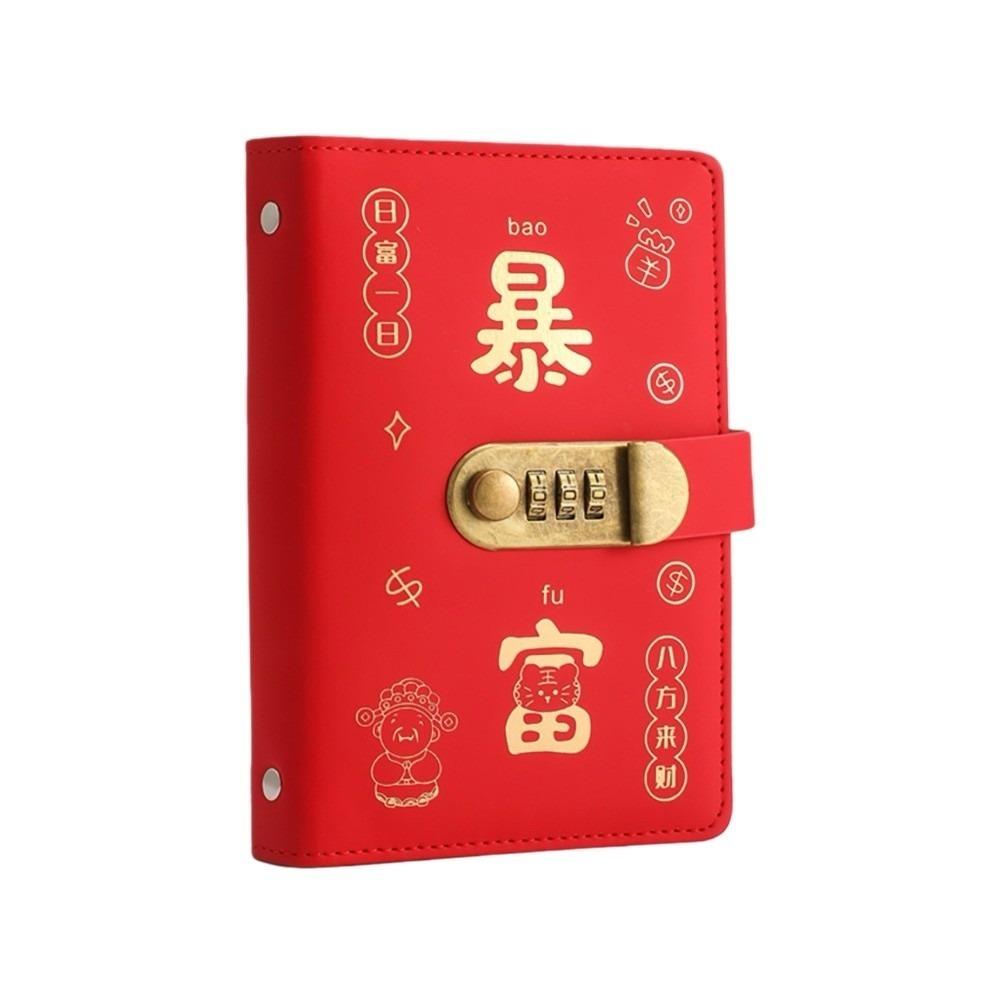 Waterproof Money Saving Book PU Leather Money Storage Bag Ledger  Financial Tool