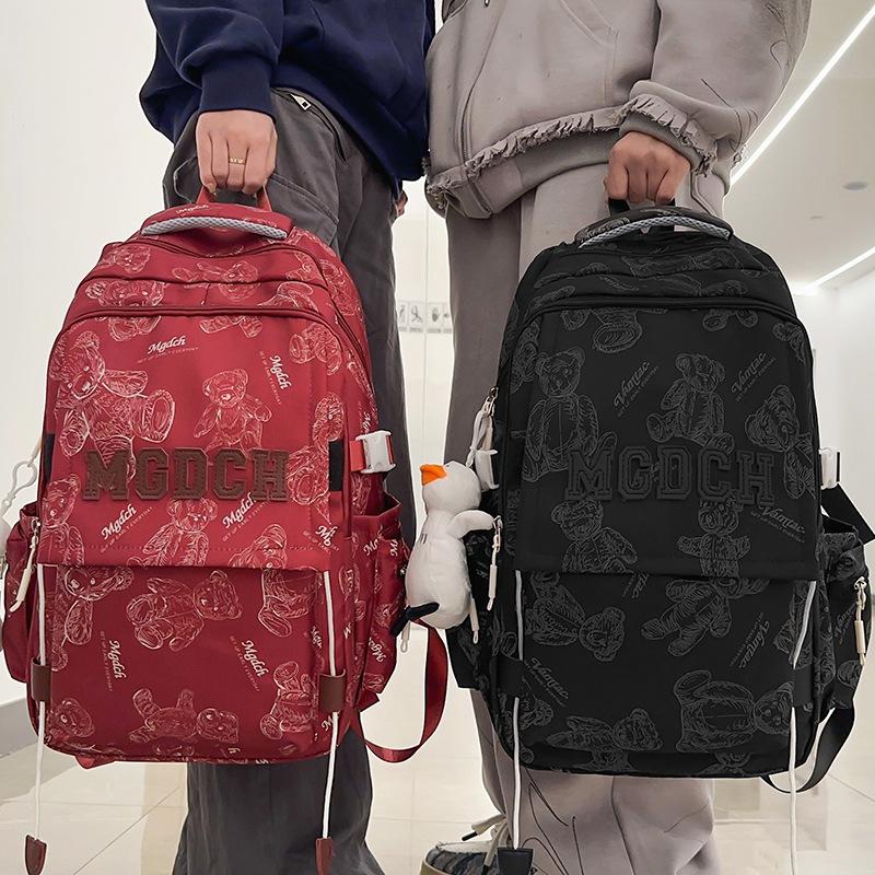 Schoolbags College Students Girls High School Students Boys Large Capacity Printed Backpack Junior High School Students Backpacks