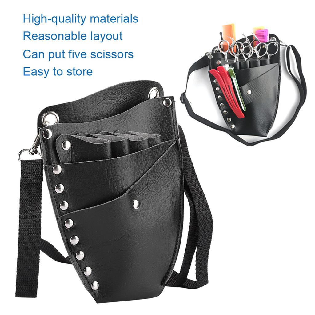 Multi Functional Scissors Bag Hair Clip Comb Hairdressing Tool Storage Waist Bag