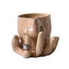 Nose Picking Mug Funny Nose Mug with Finger Handle Ceramic Storage Cup with Sculpted Hand Plate Ring Holder for Home Office Decoration Gift
