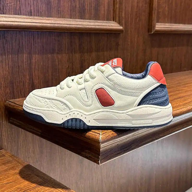 Autumn-spring Two Strips Black And White Men's Shoes Vulcanize Cheap Size 46 Cheap Sneakers Sport Functional School Bascket