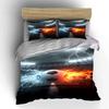 Soccer Ball with Fire. Bedding Sets Duvet Cover Sets Duvet Covers Pillowcases(1 * Duvet Cover 2 * Pillowcases, Without Duvet Insert)