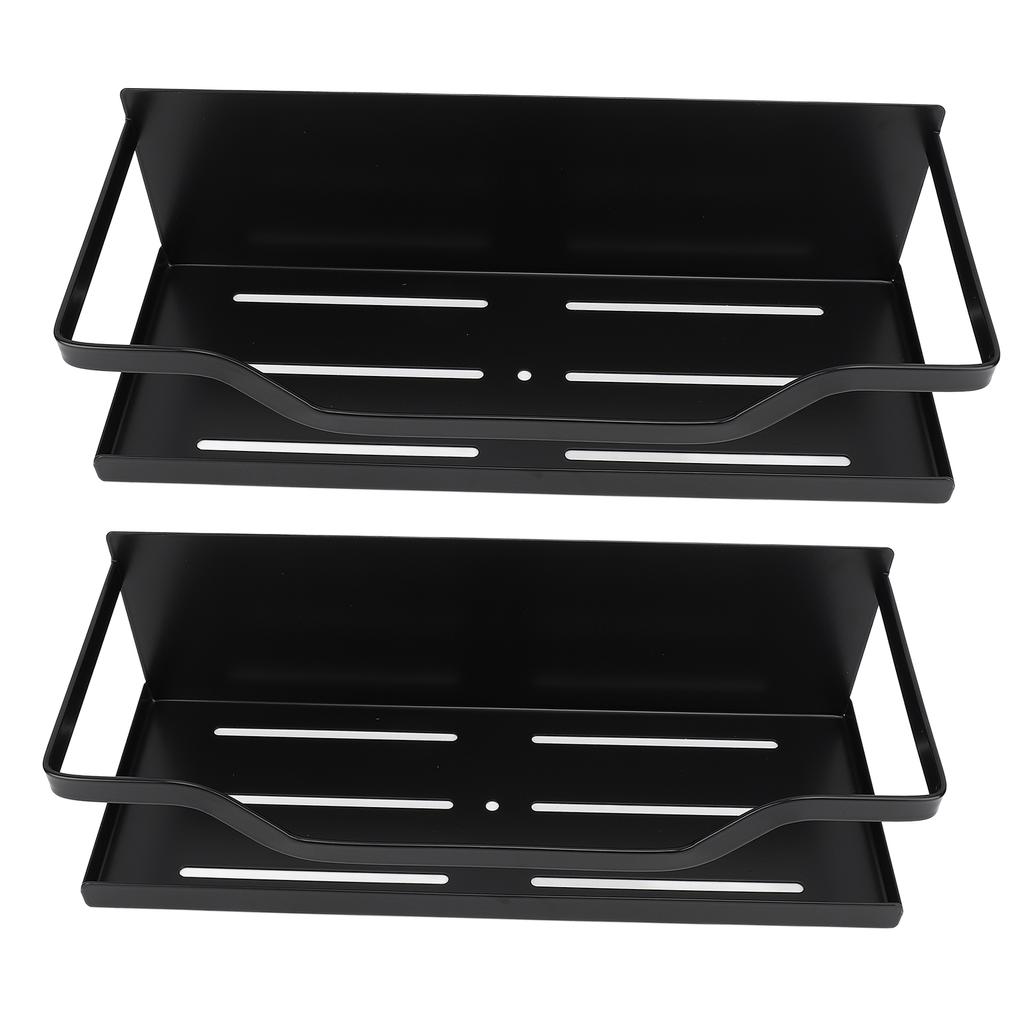 2PCS Magnetic Spice Rack for Refrigerator Carbon Steel Space Saving Spice   Magnetic Shelf for Kitchen Jars Seasoning Bottles