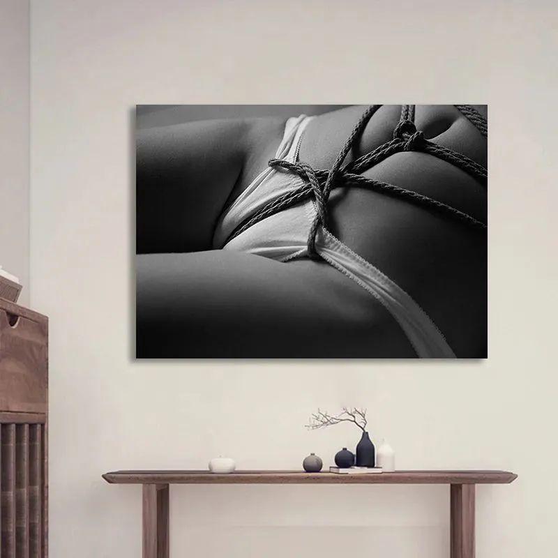 20x30cm Metal Poster Erotica Nude Sex BDSM Shibari Art