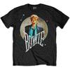 David Bowie - Circle Scream With Backprint - Black T-shirt
