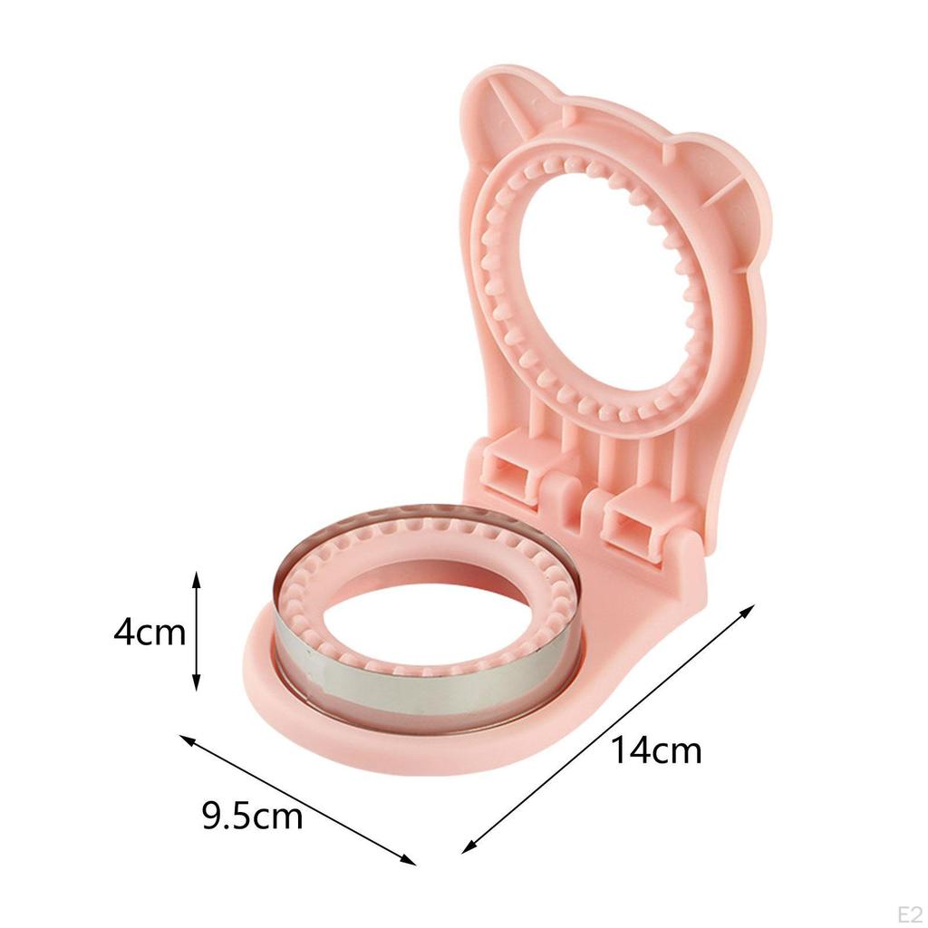 2 in 1 Sandwich Cutter and Sealer Bread Pancake Maker Small Food Grade Materials Easily Cleaning DIY