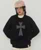 GRAVER [Unisex] Dot Cross Sweatshirt_4Color