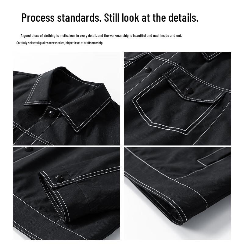 MEDE Men's Spring Autumn Casual Lapel Jacket