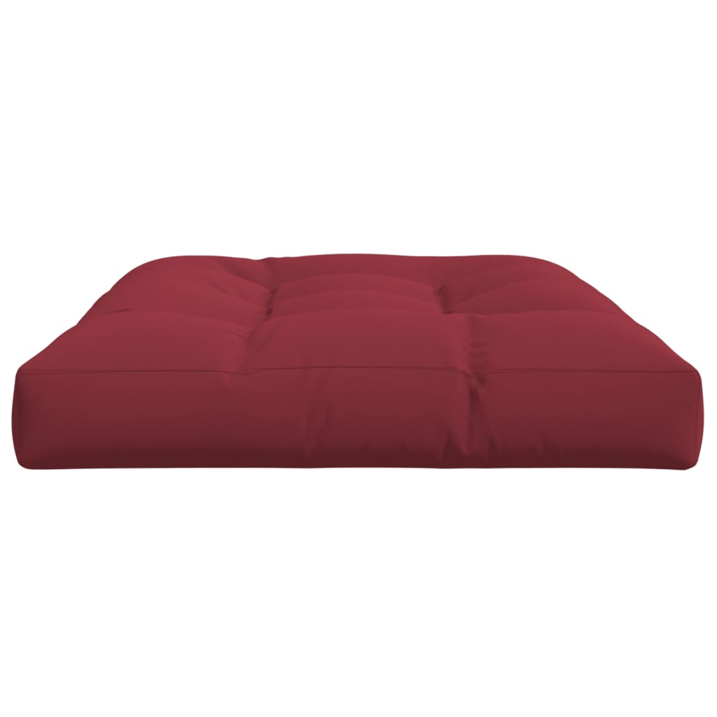 Pallet Cushion Burgundy 120x80x12 cm Fabric