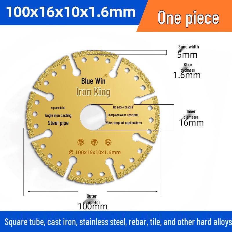 Stainless Steel Angle Grinder Disc: Iron Cutter, Metal Saw, Diamond Grinding Wheel, Tile Grooving