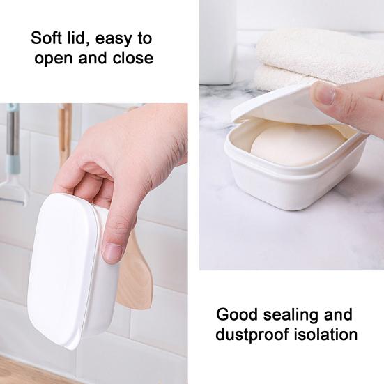 Boîte à Savon De Voyage, Porte-savon Avec Couvercle, Boîte à Savon De Voyage Porte Savon Avec Couvercle Boite A Savon De Voyage Portable Boite A Savon De Voyage Etanche 96671741