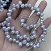 Grey 3*7 Hole Pearl 6-7mm For Jewelry Making DIY Necklace Bracelet Earrings Accessory