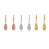 2pcs Water Drop Earring Dress Pendant Ear Dangle Fashion Accessory Hanging Decor Earrings Pendants Festival Gift