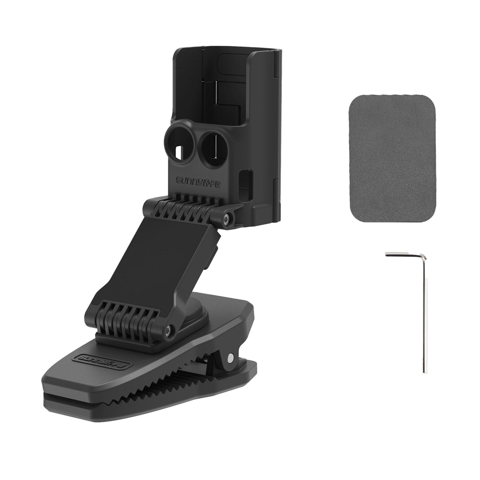 

360 Degree Rotating Backpack Clip for OSMO Pocket 3 Stretchable Foldable Magnetic Suction Camera Clamp Mount Holder for Pocket 3 Universal чорний