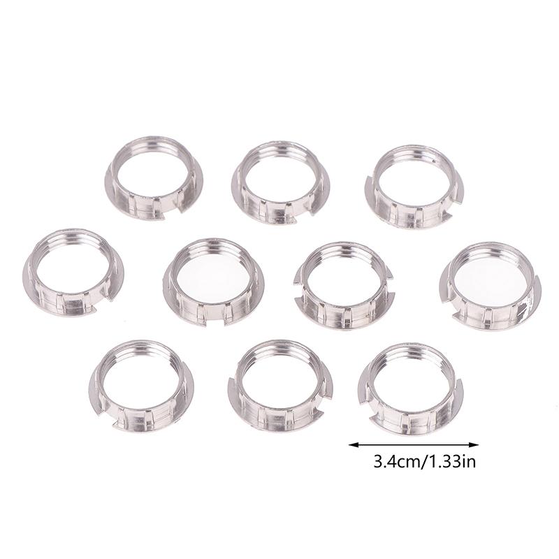 10Pcs G9 Lamp Holder Ring, M20 Lamp Shade Bracket Adapter Ring, Metal Lamp Shade Ring, G9 Lamp Shade Reduction Ring