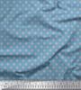 Soimoi Japan Crepe Satin Fabric Swimming Ring Small Printed Craft Fabric by the metre 42 Inch
