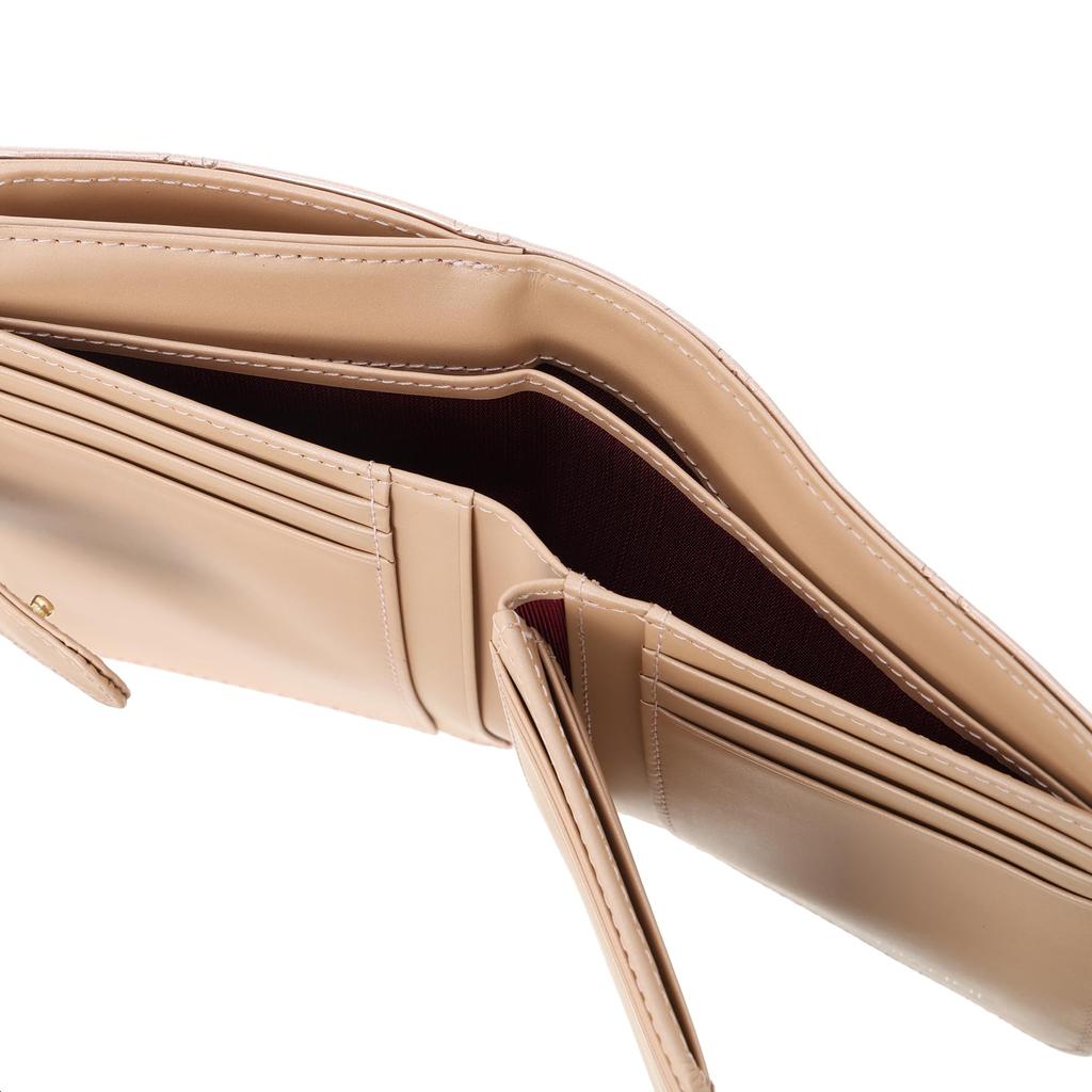 L-shaped zipper folding wallet