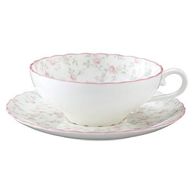 Tea Cup & Saucer, 180cc, Cutie Rose Design, Microwave-Safe, Bone China, T58043A/9940