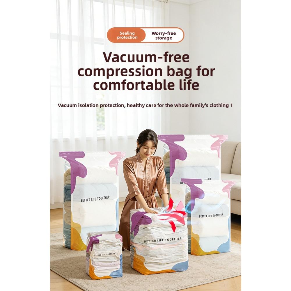 10-1pc Thick Large 3D Vacuum Storage Bags, Dust-Proof Compression Bags for Seasonal Quilts Coats Down Jackets