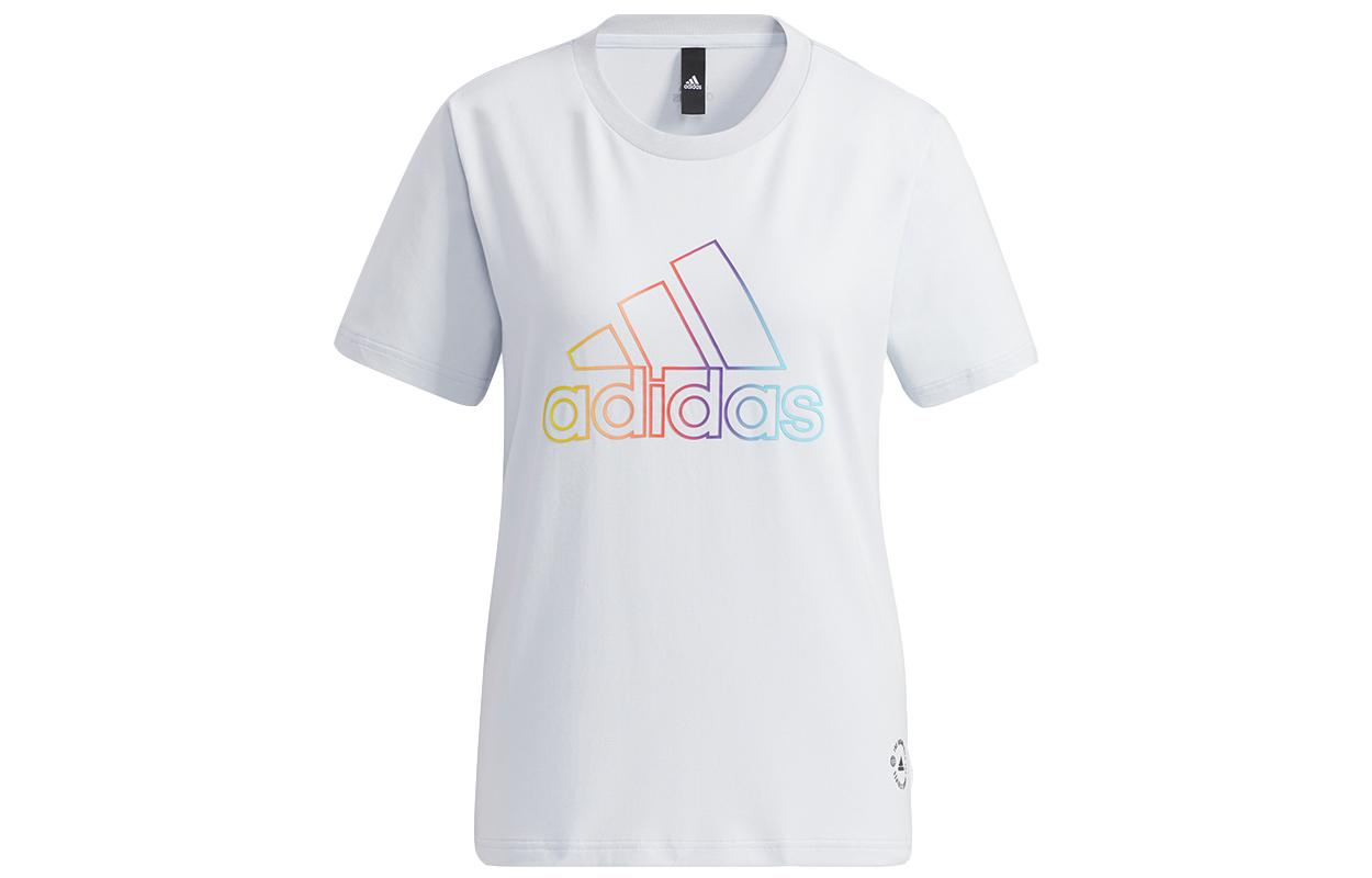 Adidas Set in Sleeve T Shirt Women s Light Blue HA3634 S
