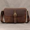 Men'S Genuine Leather Shoulder Bag Crazy Horse Leather Flip Shoulder Messenger Bag Casual First Layer Cowhide Going Out Bag