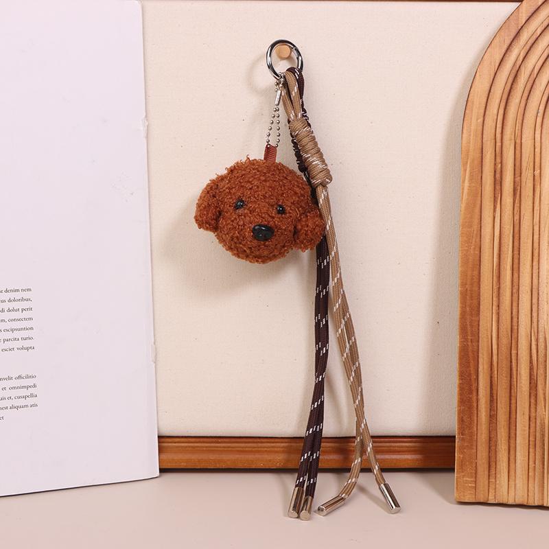 

1Pc Puppy Woven Rope Pendant Ins Cute Plush Dog Keychain For Girl Women Gifts Mobile Bag Trendy Accessories Y2K
