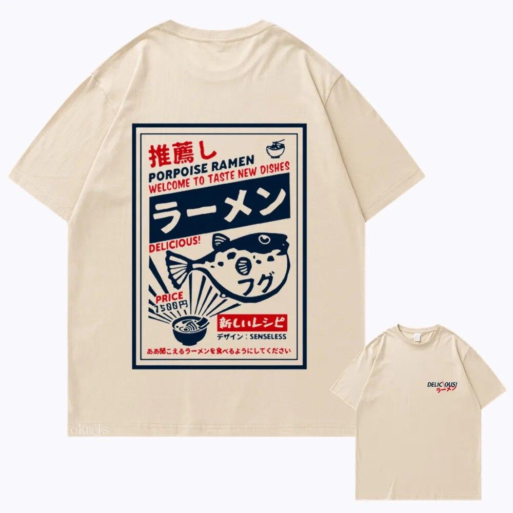 

Рыба фугу RaUnisex Футболки с короткими рукавами с принтом Harajuku Хип-хоп Повседневная уличная футболка Новая летняя футболка унисекс из 100% хлопка XL