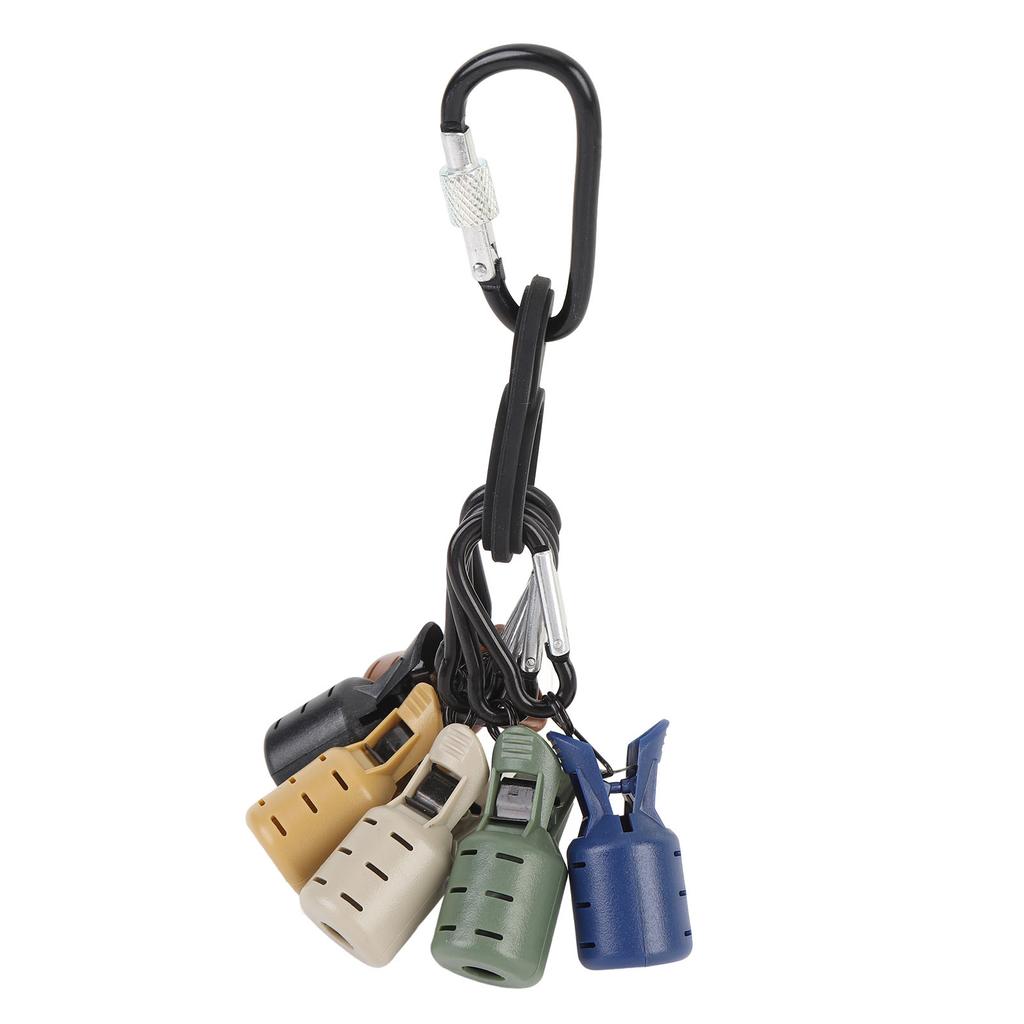 6 Pcs Squid Hooks Cover with Screwgate Clip Hooks Easy To Clip Protective Squid Jig Hook Protector for Outdoor Style 2