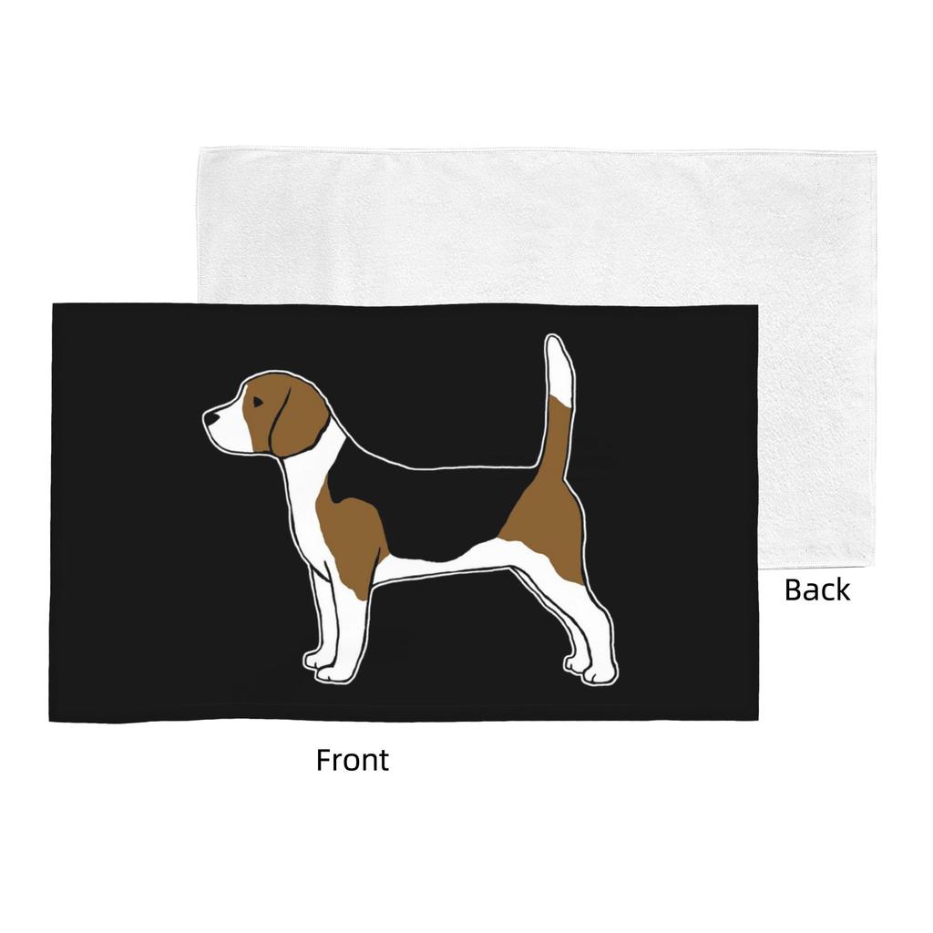 Beagle Soft Face Towel Quick Dry Pool Bath Cotton Towels Absorbent