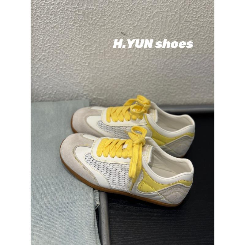 

Spring new mesh breathable women s versatile and comfortable student shoes casual running sports shoes women 35 жёлтый