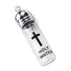 Elegant Holy Water Bottle Glass Holy Water Container Featuring Silver/Gold Color Lid For Spiritual Rituals Collectors