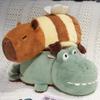 25/35cm Capybara Plush Reversible Alligator Stuffed Animal,2 In 1 Cute Capybara Transformed Crocodile Plush Toy Christmas for Girl Kids