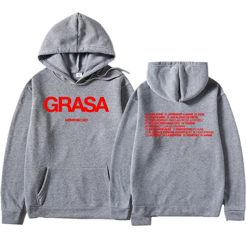 Nathy Peluso Grasa Tour Album Grafik Hoodies Mode Trainingsanzug Hip Hop Pullover Herren Gemütliche Ästhetische Sweatshirts Streetwear