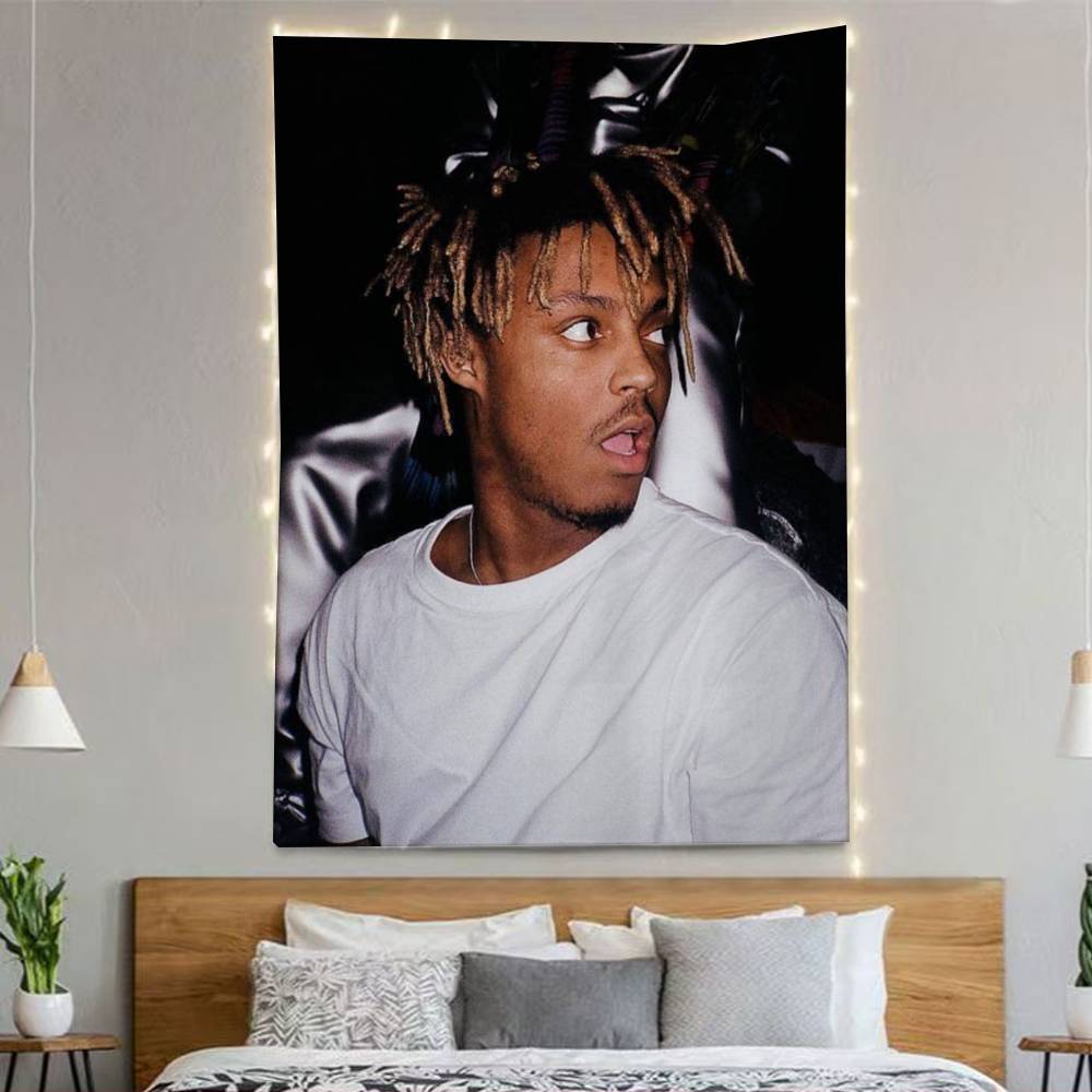 Jjuice Wrld Flags Wall Hanging Background Art Banner For Bedroom Home Outdoor Decor