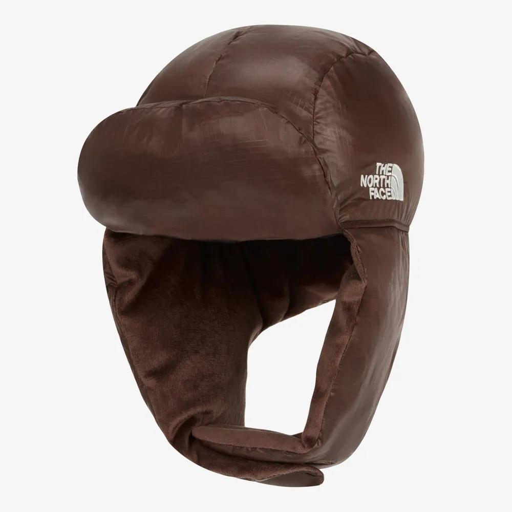 The North Face Warm Goose Down Windstopper Outdoor Hat brown