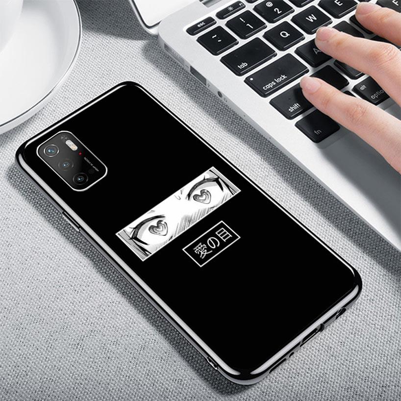 Japanese Aesthetic Text Letter Case Phone Cover for Xiaomi Redmi Note 10 9 9S 8 8T 7 5 Pro Mi 12T 11T 10T 9T 12 11 Lite A3 A2 Tr