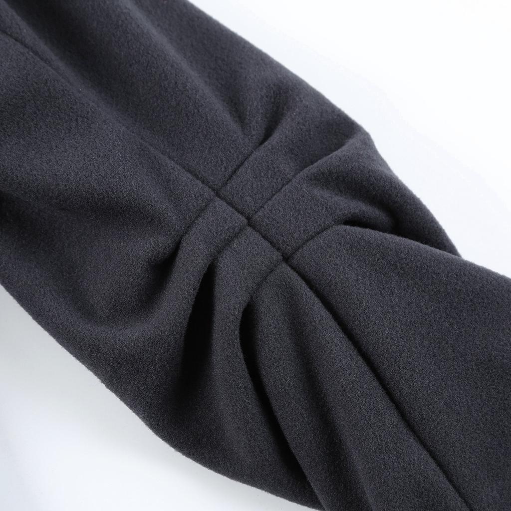 Women's Asymmetrical Hem Double-faced Wool Coat Windbreaker 2025 Direct from Manufacturer