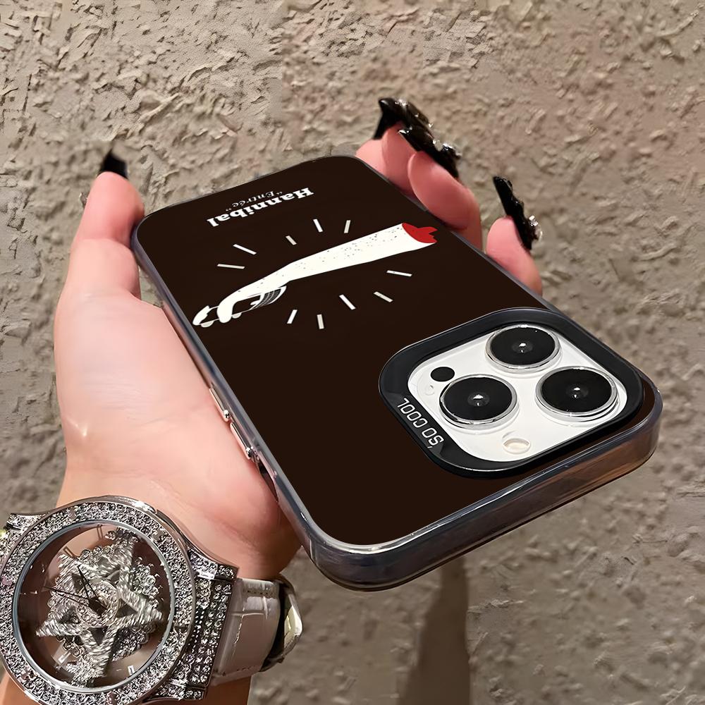 

Horror TV Series Hannibal Phone Case For IPhone 17 Pro Max 16 Pro Max 15 14 13 11 12 Mini Xs X Xr 7 8 Plus Se Color Silver Cover iPhone 16 Pro Max