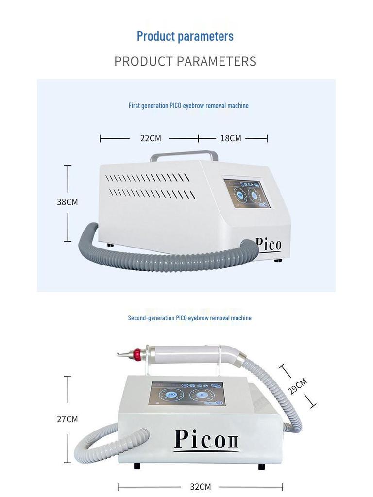 Second-Generation Non-Invasive Pico Eyebrow Cleansing Machine - Portable, Waterless Beauty Device